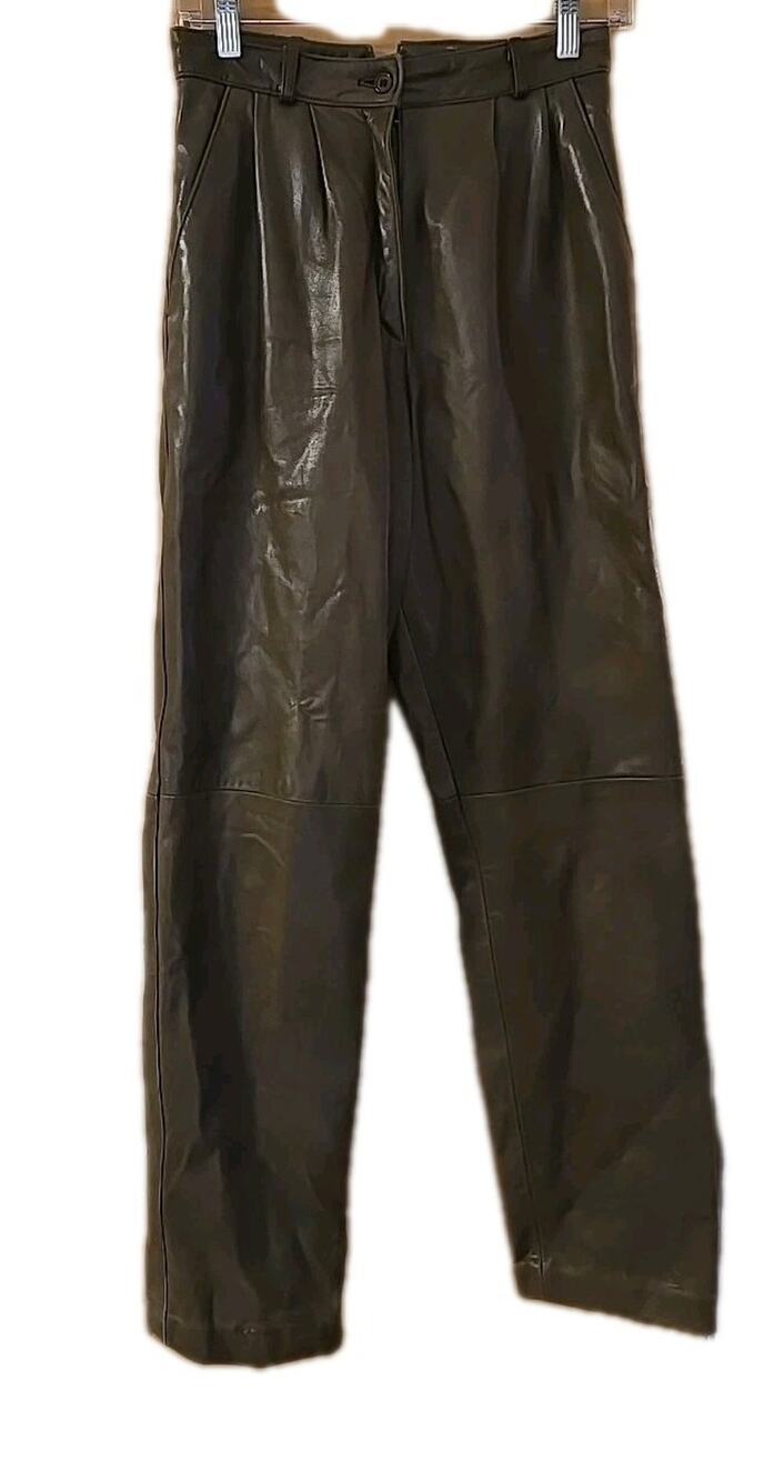 Leather Pants 30x30 Indulgence Brand Vintage Size 8 Buttery Soft Brown